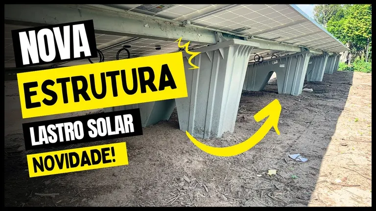 Lastro solar: novo jeito de instalar placa no solo