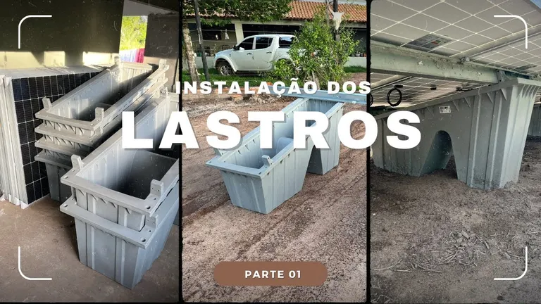 Instalação dos lastros — parte 1