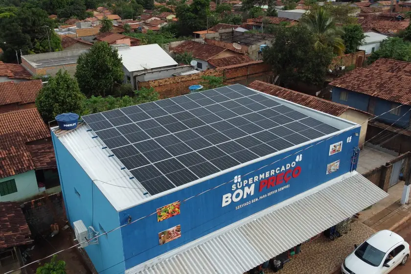 Sistema fotovoltaico instalado pela Suno Solar em Darcinópolis — TO